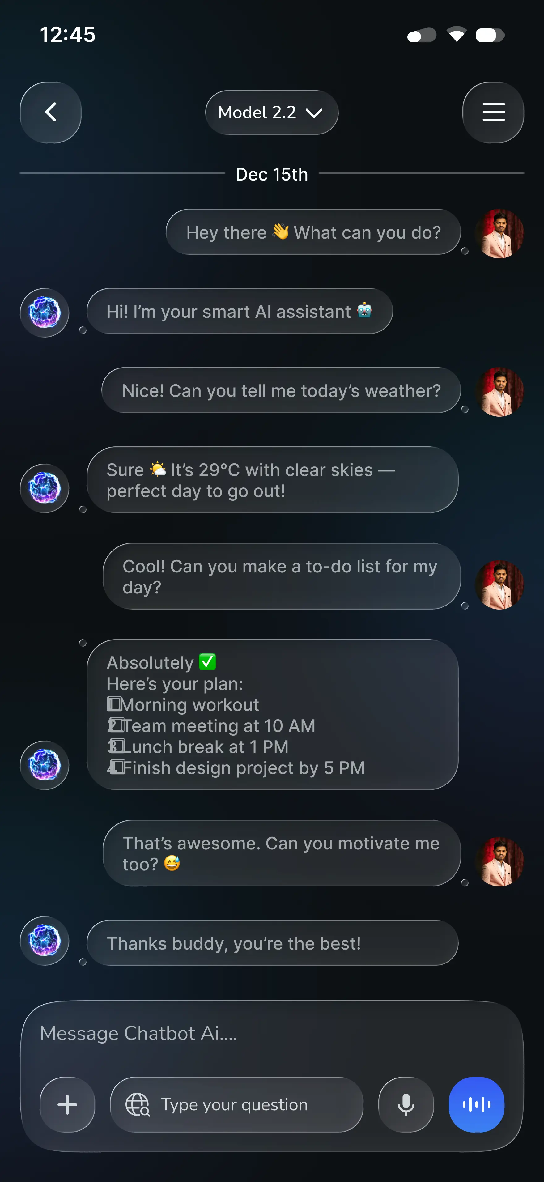 AI Tools - Futuristic AI Chatbot App - 2