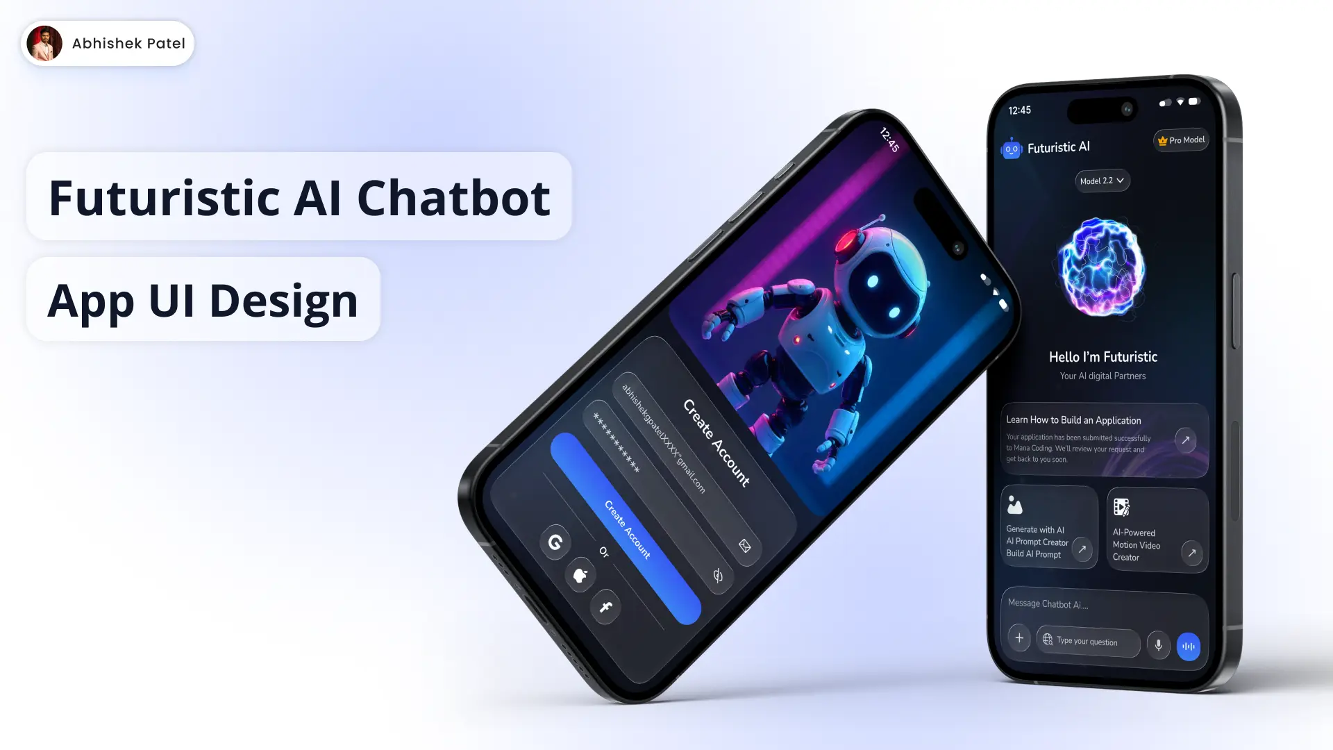 AI Tools - Futuristic AI Chatbot App