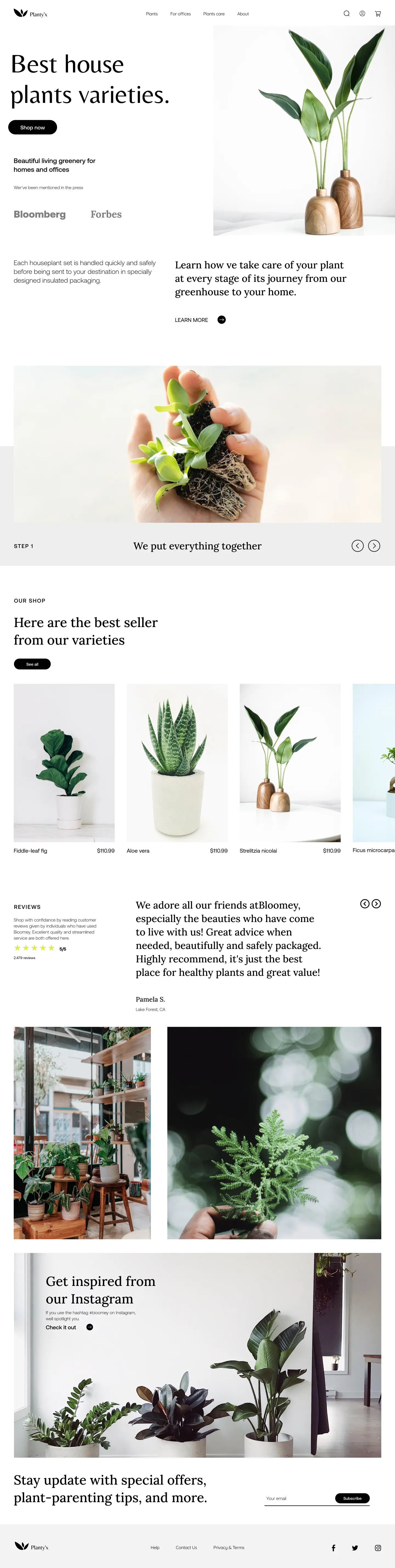 Website E-commerce Planty's - 1
