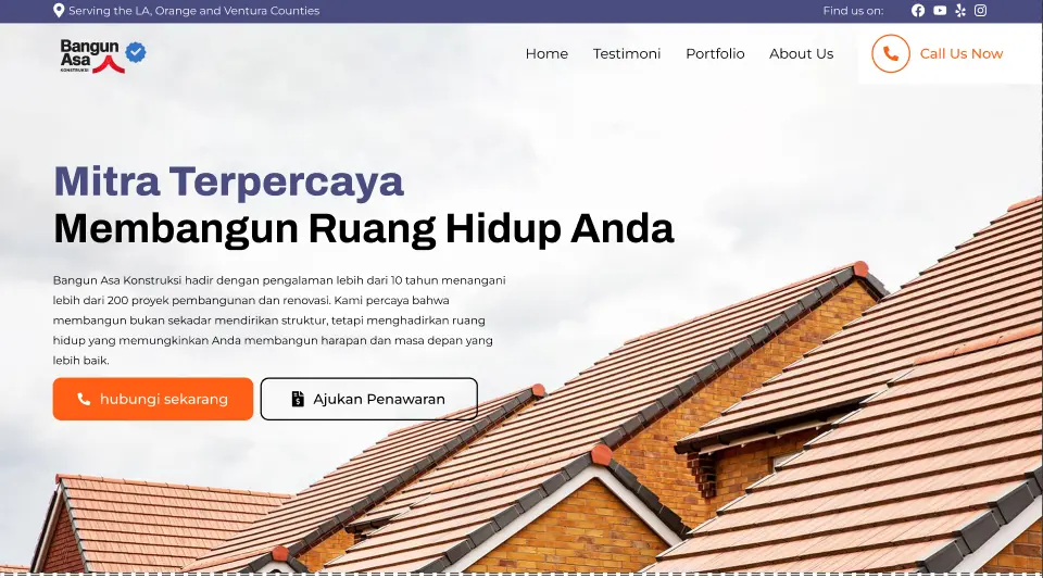 Website Konstruksi Bangun Asa
