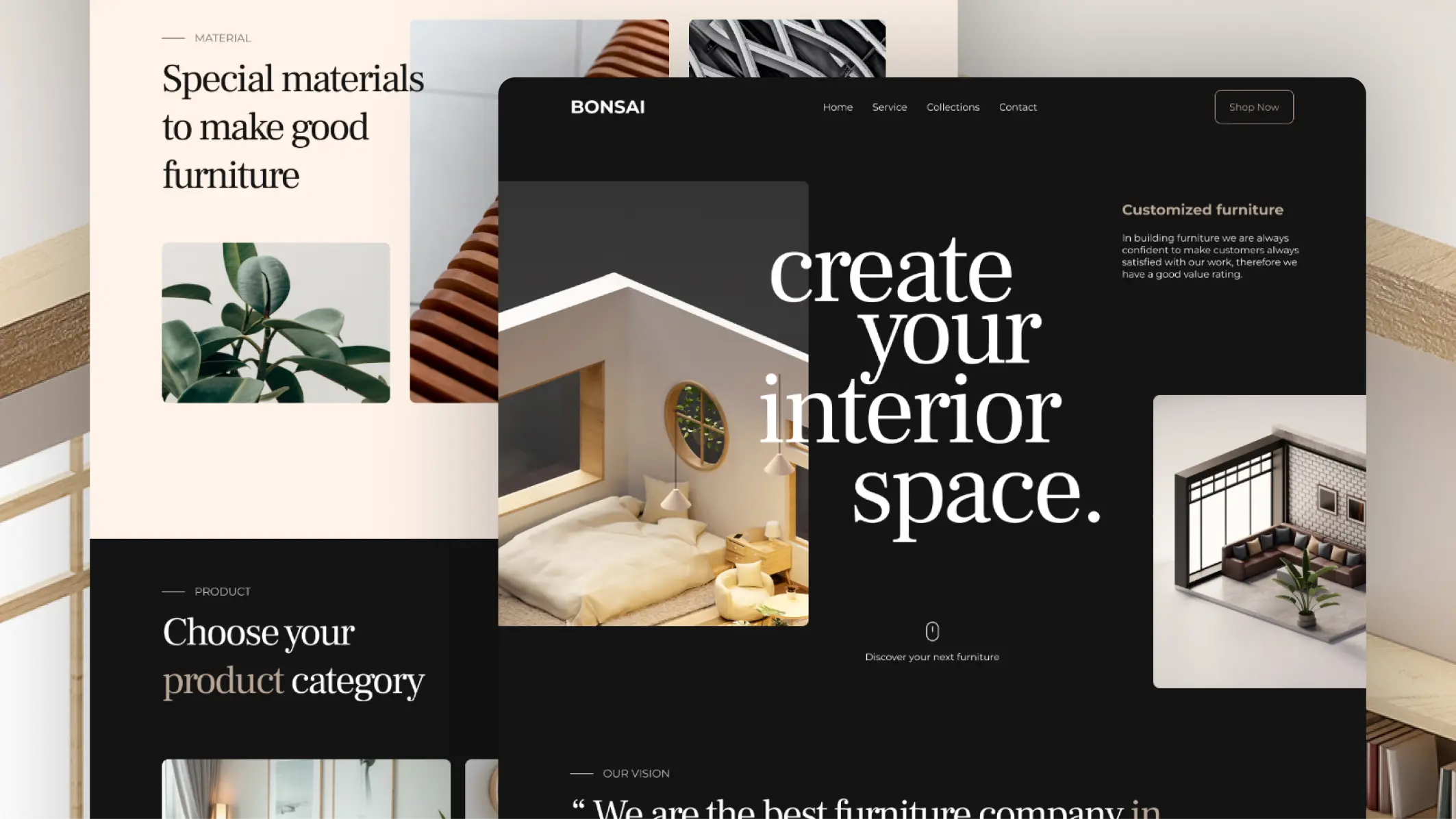 Website Furniture & Interior BONSAI