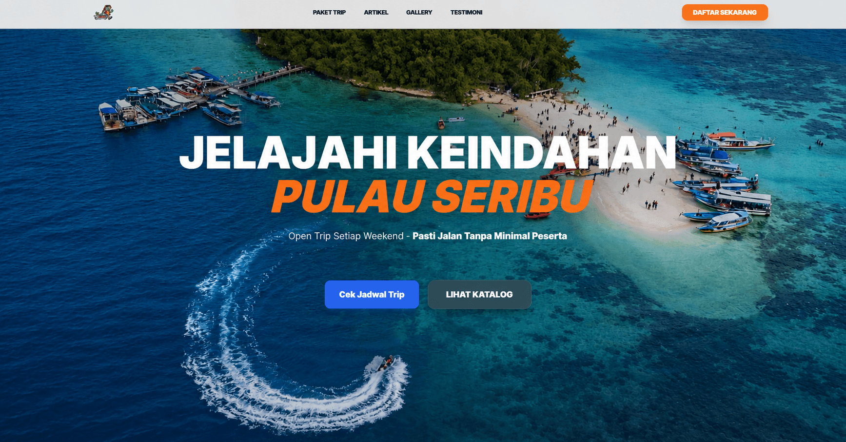 Landing Page — Website Travel